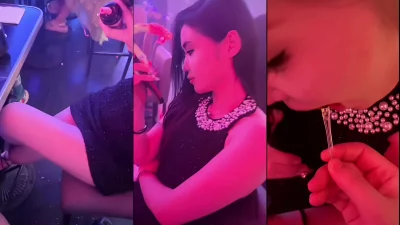 []夜店女王塞跳蛋淫水流一腿